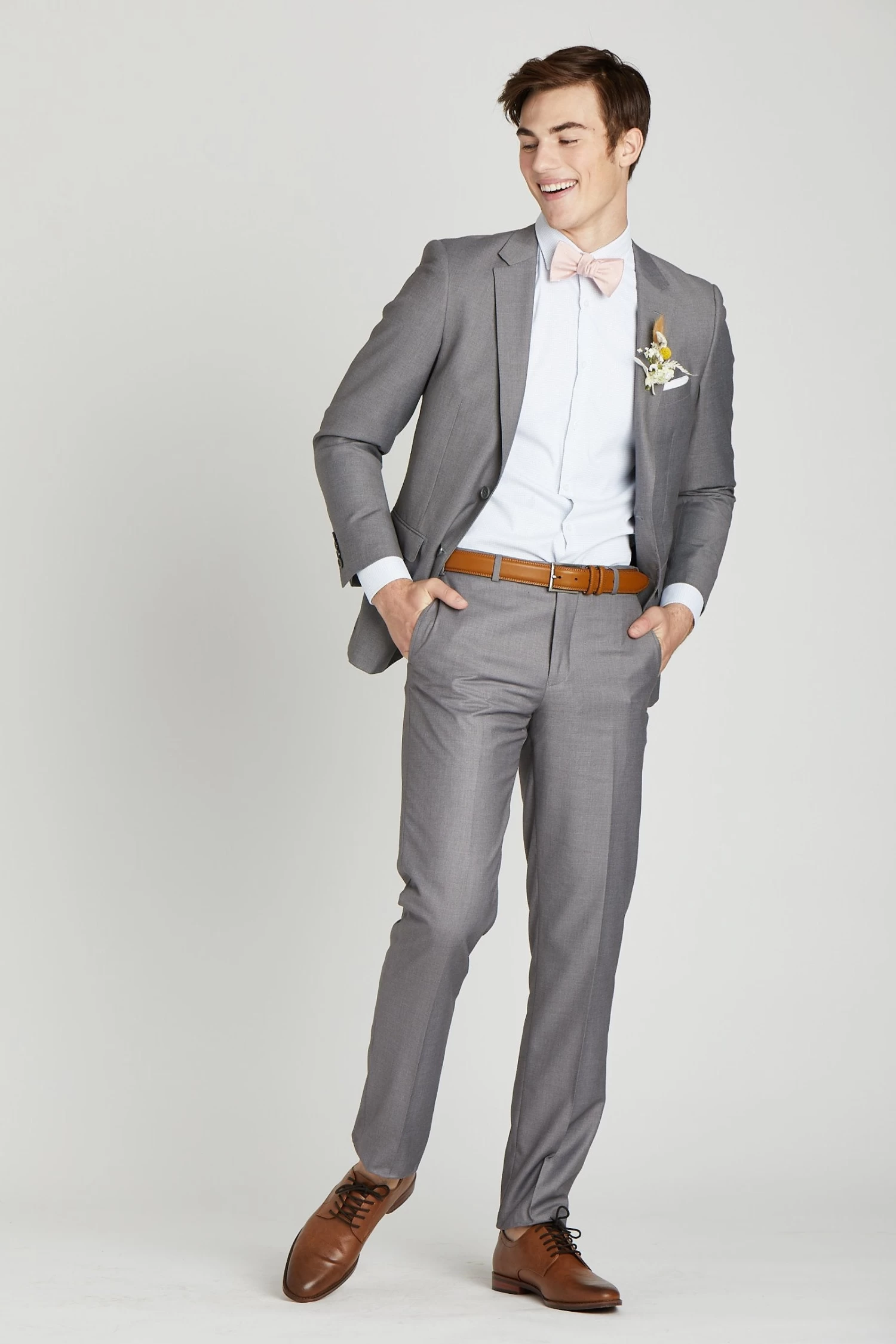 Daniel Bow Tie - Dusty Rose Dot 7 Daniel Bow Tie - Dusty Rose Dot - Image 5