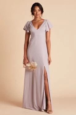 Hannah Crepe Dress - Lilac