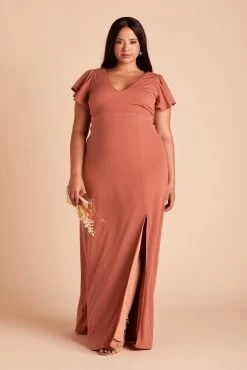 Hannah Crepe Dress - Terracotta -Elegant Moments Shop 7a27005640ff9fd074bf1b4ecd616c4a cf73e7f3 f175 4e3c b938 d90c913b581b