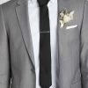 Simon Necktie - Black -Elegant Moments Shop BIRDY GREY GROOMSMEN SIMON NECKTIE BLACK 1
