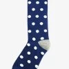 Polka Dot Groomsmen Socks By No Cold Feet - Blue