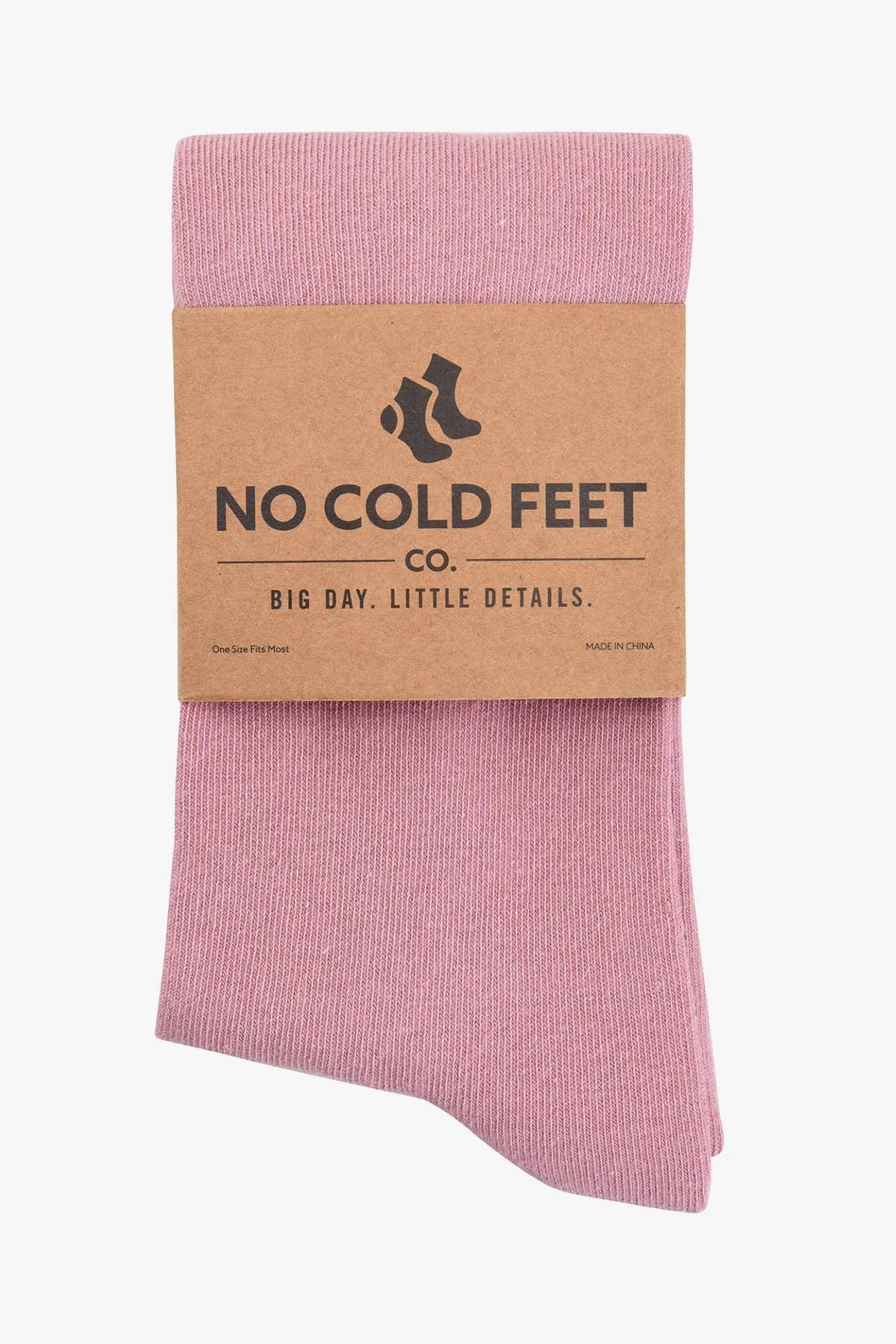 Solid Groomsmen Socks By No Cold Feet - Pink 5 Solid Groomsmen Socks By No Cold Feet - Pink - Image 3