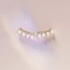 Plano Pearl And Crystal Studs -Elegant Moments Shop BIRDY GREY PLANO PEARL CRYSTAL STUDS GOLD 01
