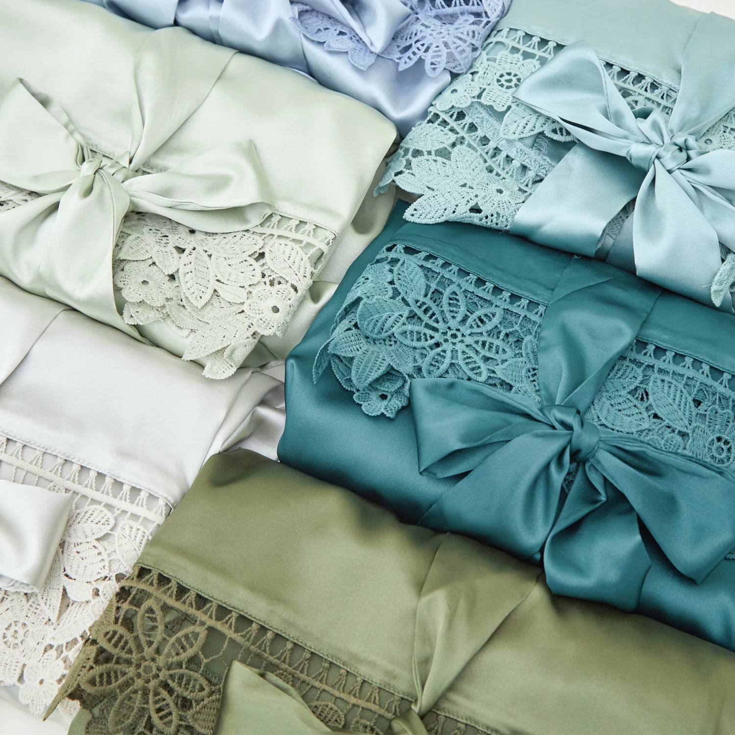 Claudine Lace Robe - Slate Blue 8 Claudine Lace Robe - Slate Blue - Image 6