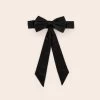 Liz Flower Girl Sash - Sheen Black -Elegant Moments Shop BIRDY GREY ELIZABETH FLOWER GIRL SASH BLACK 01