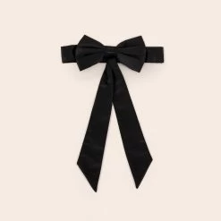 Liz Flower Girl Sash - Sheen Black
