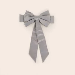 Liz Flower Girl Sash - Sheen Gray