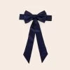 Liz Flower Girl Sash - Sheen Navy -Elegant Moments Shop BIRDY GREY ELIZABETH FLOWER GIRL SASH NAVY 01