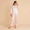 Feathered Pajama Set - Blush -Elegant Moments Shop BIRDY GREY FEATHERED PJ SET BLUSH 01