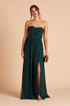 Grace Convertible Dress - Emerald -Elegant Moments Shop BIRDY GREY GRACE CONVERTIBLE SLIT BRIDESMAID DRESS EMERALD 03