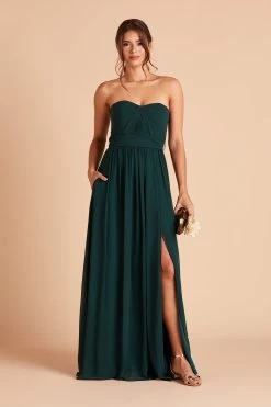 Grace Convertible Dress - Emerald -Elegant Moments Shop BIRDY GREY GRACE CONVERTIBLE SLIT BRIDESMAID DRESS EMERALD 04