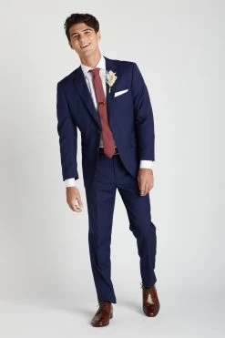 Simon Necktie - Rosewood -Elegant Moments Shop BIRDY GREY GROOMSMAN ROSEWOOD SIMON NECKTIE 03