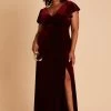 Hannah Velvet Dress - Cabernet -Elegant Moments Shop BIRDY GREY HANNAH PLUS SIZE VELVET BRIDESMAID DRESS CABERNET 02 985175a5 25d7 43df 8592 655ad9b50b95