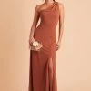 Kira Crepe Dress - Terracotta -Elegant Moments Shop BIRDY GREY KIRA BRIDESMAID DRESS TERRACOTTA 04