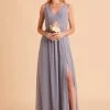 Laurie Empire Dress - Dusty Blue 2 Laurie Empire Dress - Dusty Blue -Elegant Moments Shop BIRDY GREY LAURIE MATERNITY BRIDESMAID DRESS DUSTY BLUE 02