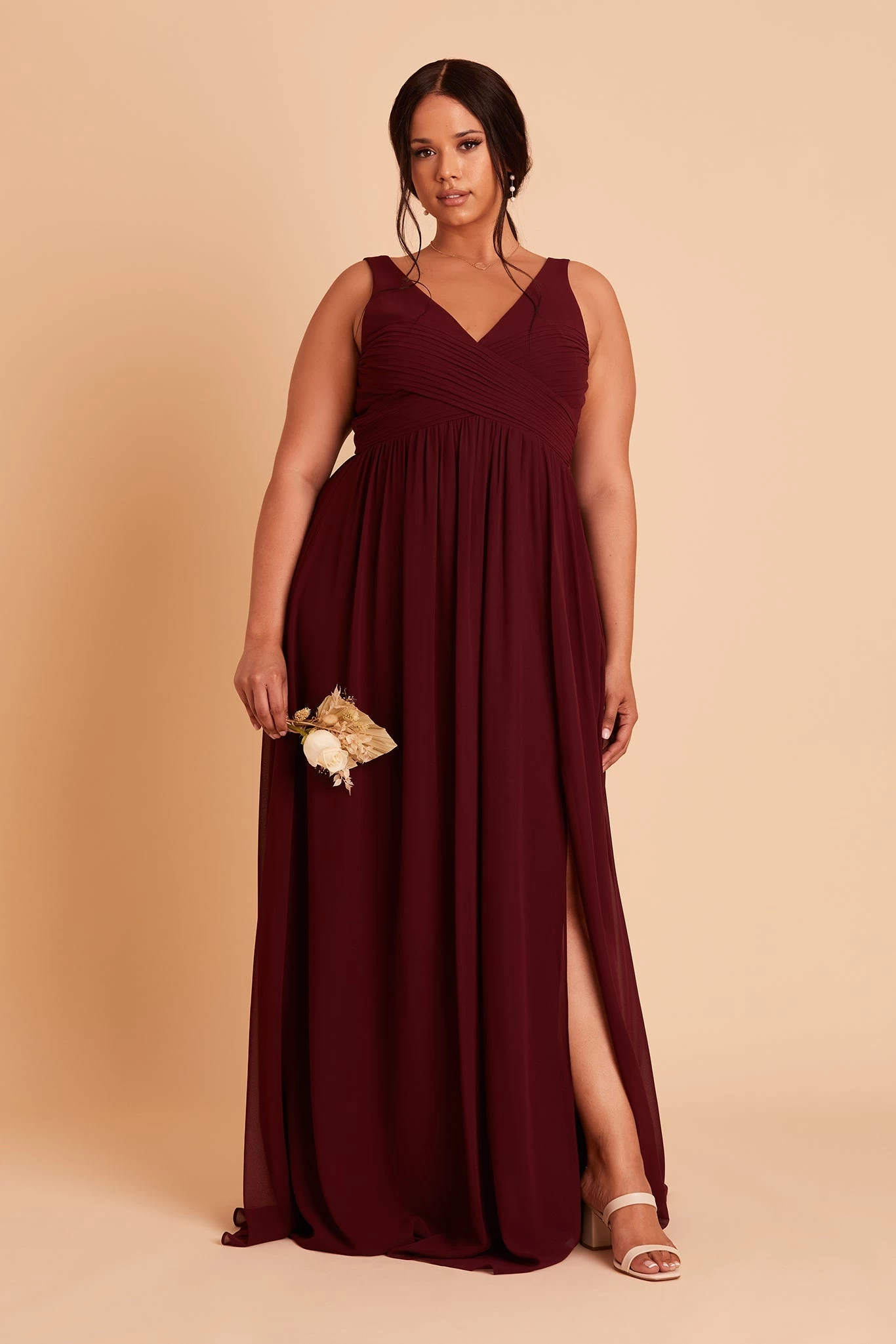Laurie Empire Dress - Cabernet 5 Laurie Empire Dress - Cabernet - Image 3