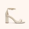 Mary High Chunky Heel - Almond