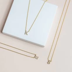 Pave Initial Necklace
