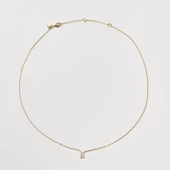 Pave Initial Necklace -Elegant Moments Shop BIRDY GREY PAVE LETTER NECKLACE GOLD 03