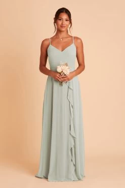 Theresa Chiffon Dress - Sage