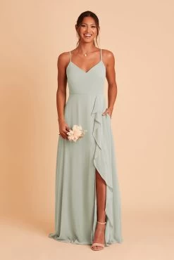 Theresa Chiffon Dress - Sage -Elegant Moments Shop BIRDY GREY THERESA BRIDESMAID DRESS SAGE 05 89557a2d e88e 426d 8948 91ae76ec773d