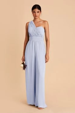 Gigi Convertible Jumpsuit - Ice Blue -Elegant Moments Shop Ice blue gigi convertible bridesmaid jumpsuit 03