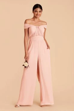 Gigi Convertible Jumpsuit - Blush Pink -Elegant Moments Shop blush pink gigi convertible bridesmaid jumpsuit 03 a2a2973a 5c5b 43e1 9fd9 963ca1f9ff52