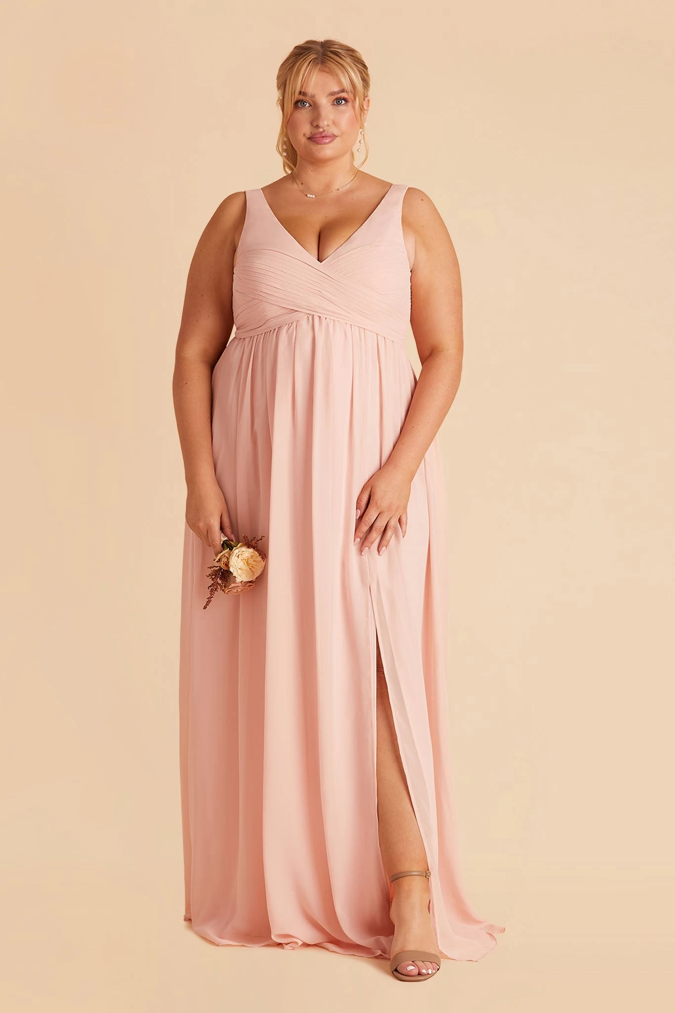 Laurie Empire Dress - Blush Pink 3 Laurie Empire Dress - Blush Pink
