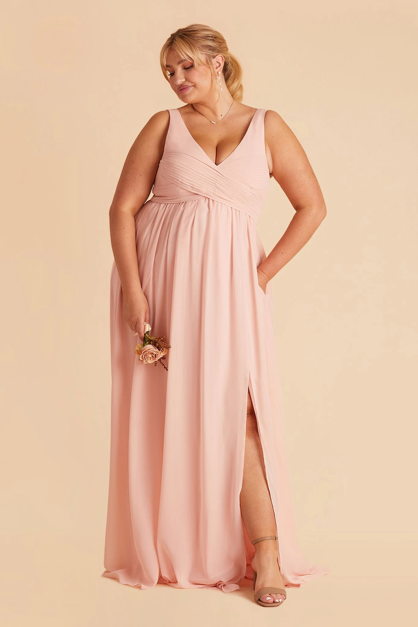 Laurie Empire Dress - Blush Pink 9 Laurie Empire Dress - Blush Pink - Image 7