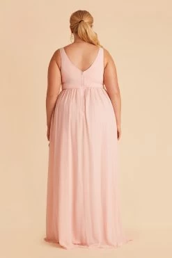 Laurie Empire Dress - Blush Pink 19 Laurie Empire Dress - Blush Pink -Elegant Moments Shop blush pink laurie slit plus size bridesmaid dress 06 4f9dd7b9 f683 4952 bd76 0329018dfe4d