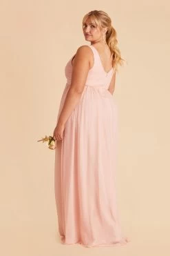 Laurie Empire Dress - Blush Pink 18 Laurie Empire Dress - Blush Pink -Elegant Moments Shop blush pink laurie slit plus size bridesmaid dress 07 aa0c8d0a 4f7d 4761 962b daa69ddef0a2