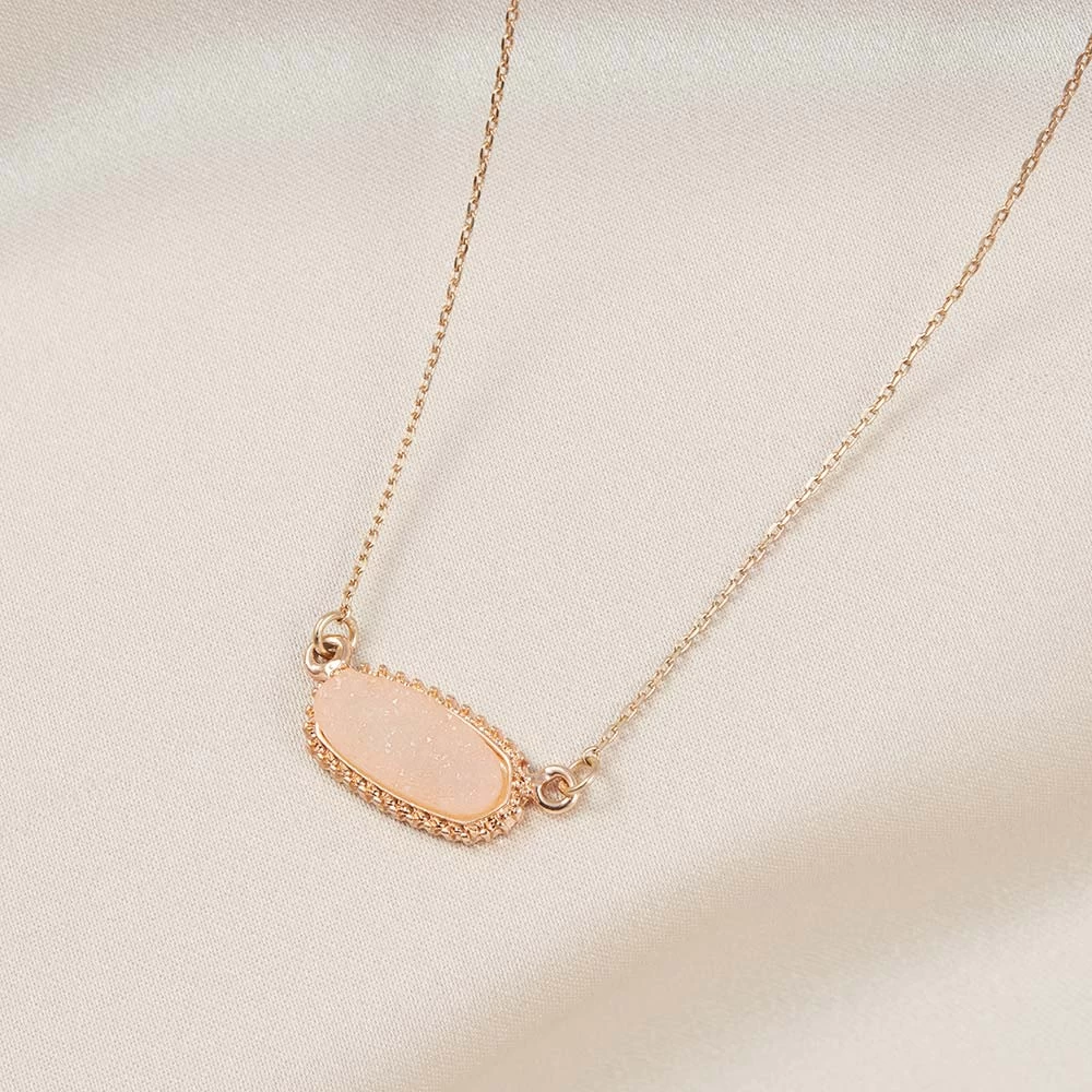 Presley Charm Necklace - Blush 3 Presley Charm Necklace - Blush