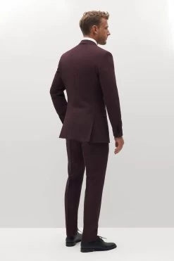 Burgundy Groomsman Suit By SuitShop -Elegant Moments Shop burgundy suitshop groomsmen suit 02