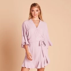 Kenny Ruffle Robe - Lavender -Elegant Moments Shop cf0edeff8379ea44589bfab22600eb7e