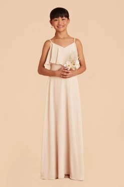 Janie Convertible Junior Dress - Champagne