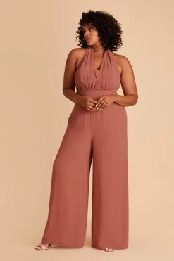 Gigi Convertible Jumpsuit - Desert Rose -Elegant Moments Shop desert rose gigi convertible plus size bridesmaid jumpsuit 03 c82d1d10 3924 4443 8cdb 49c5c5e93437