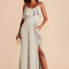 Jane Convertible Dress - Dove Gray -Elegant Moments Shop dove gray jane slit bridesmaid dress 01