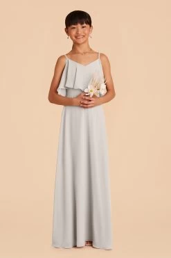 Janie Convertible Junior Dress - Dove Gray