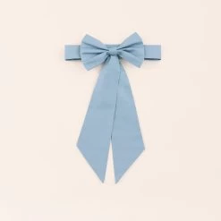 Liz Flower Girl Sash - Dusty Blue