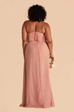 Jules Dress - Dusty Rose -Elegant Moments Shop dusty rose jules plus size convertible bridesmaid dress 01