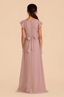 Celine Junior Dress - English Rose -Elegant Moments Shop english rose celine junior bridesmaid dres 03