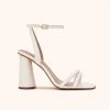 Julia Chunky Heel - Ivory -Elegant Moments Shop ivory julia chunky heel bridemaid shoes 01