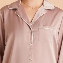 Jonny Satin Pajama Set - Mauve Taupe -Elegant Moments Shop mauve taupe jonny satin long sleeve top bridesmaid pajamas tms live preview front 01 8574eda7 fc85 44b5 b924 953320d3a315 TMS LIVE PREVIEW 1