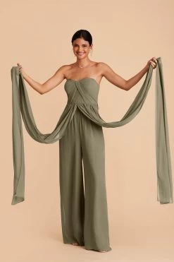 Gigi Convertible Jumpsuit - Moss Green -Elegant Moments Shop moss green gigi convertible bridesmaid jumpsuit 02 0eb022ff 5c0a 4752 8793 8d306836efb9