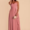 Theresa Chiffon Dress - Mulberry -Elegant Moments Shop mulberry theresa convertible slit bridesmaid dress 02
