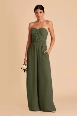 Gigi Convertible Jumpsuit - Olive