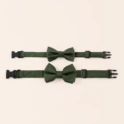 Sadie Dog Bow Tie Collar - Olive -Elegant Moments Shop olive sadie dog bow tie collar 01 5f10f408 77f6 4434 8500 9be61359a509