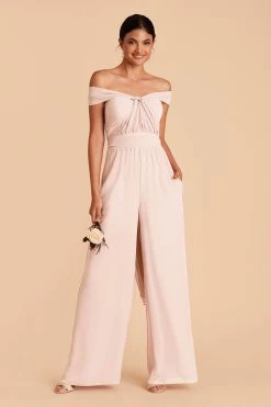 Gigi Convertible Jumpsuit - Pale Blush