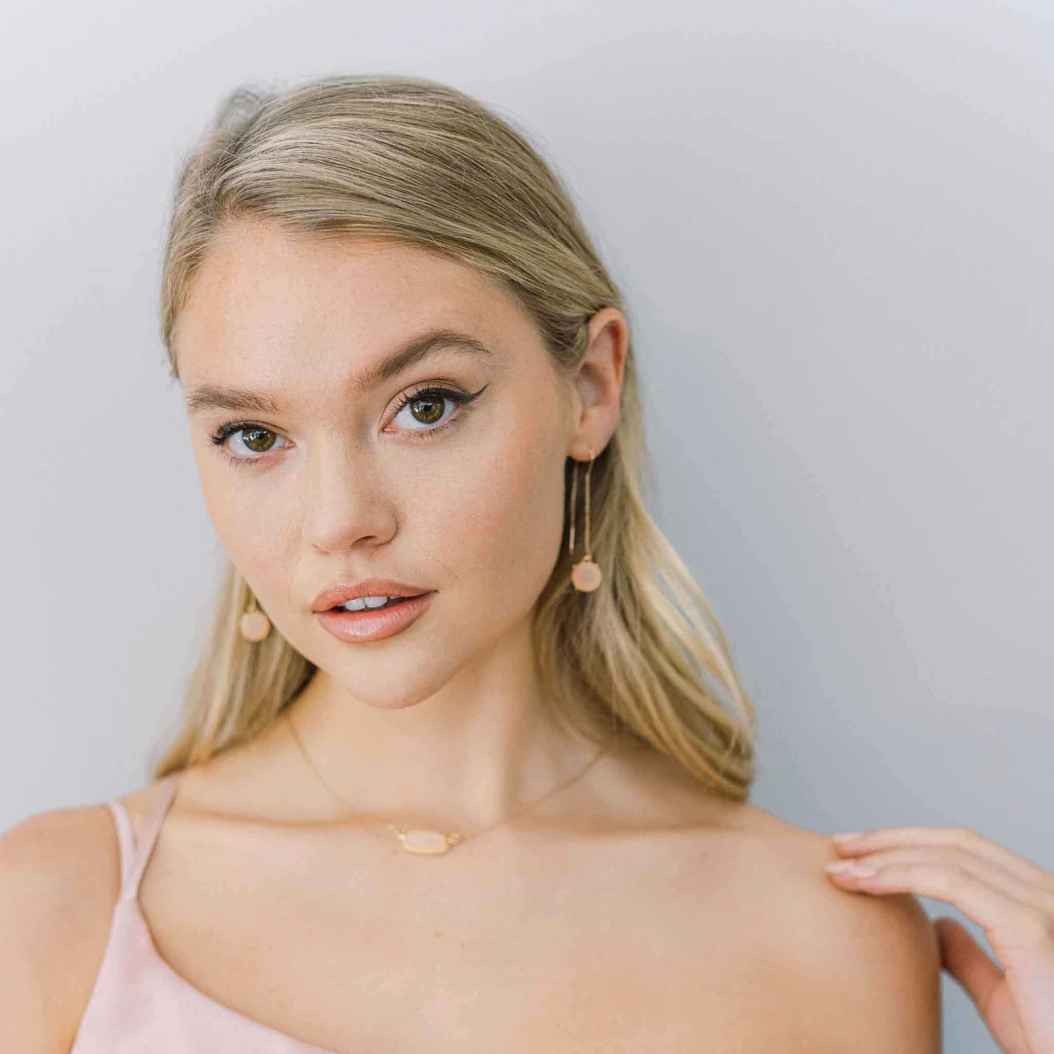 Presley Charm Necklace - Blush 8 Presley Charm Necklace - Blush - Image 6