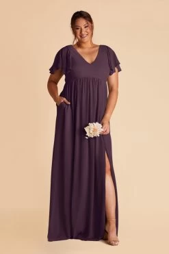 Hannah Empire Dress - Plum 14 Hannah Empire Dress - Plum -Elegant Moments Shop plum hannah plus size bridesmaid dress 02 cf5374de 538a 481a 926c a570111ae135